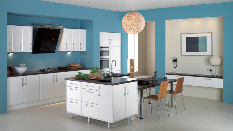 انواع طرح و رنگ کابینت هایگلاس