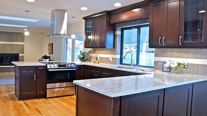 کابینت ام دی اف با دانه‌ های قهوه